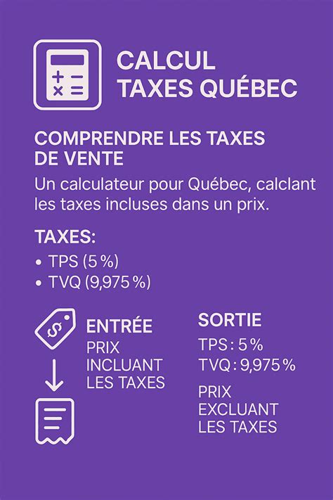 Taxes au Quebec
