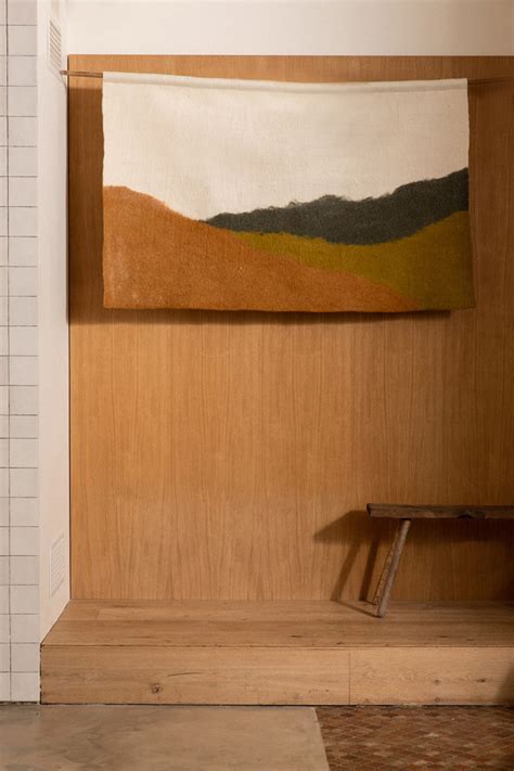 Tenture murale VALLEY en feutre de laine