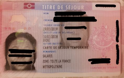 Titre de Séjour