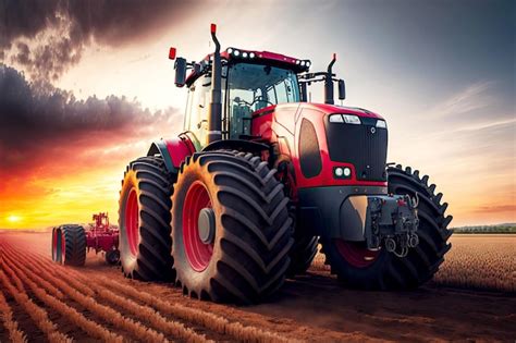 Tracteur agricole moderne