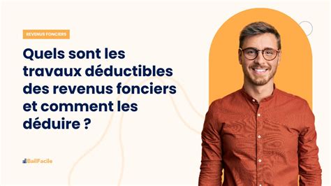Travaux déductibles des revenus fonciers
