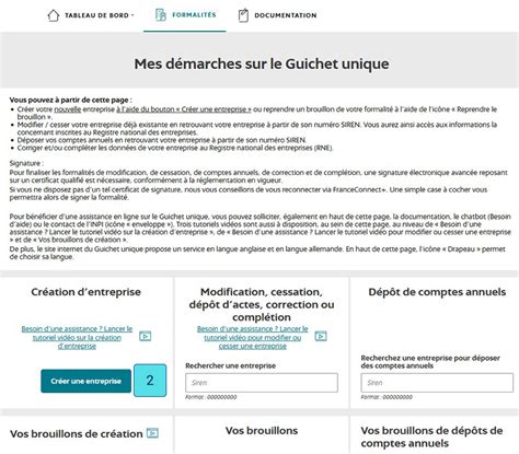 URSSAF et Guichet Unique