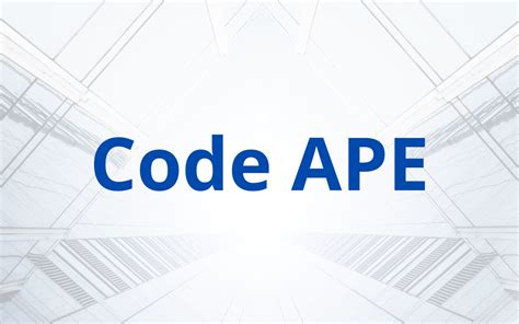Utilité Code APE