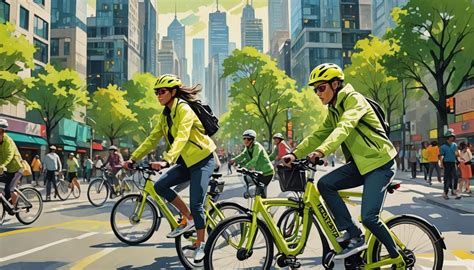 Vélos électriques en ville