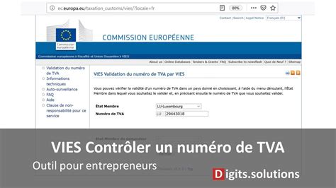 Vérification TVA - VIES