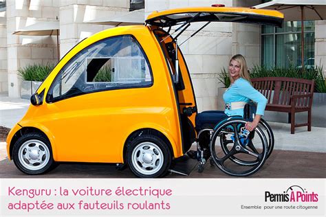 Voiture adaptée pour personne handicapée