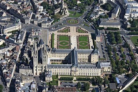 Vue aérienne de Caen