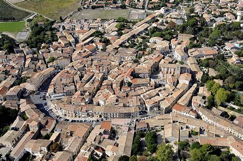 Vue aérienne de Poussan