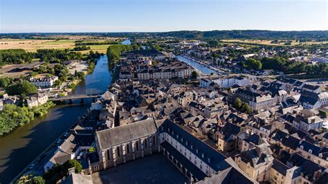 Vue aérienne de Redon, Bretagne