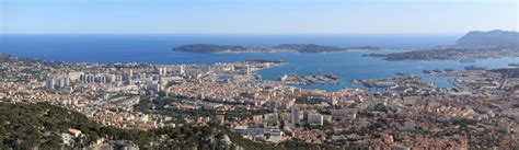 Vue aérienne de Toulon