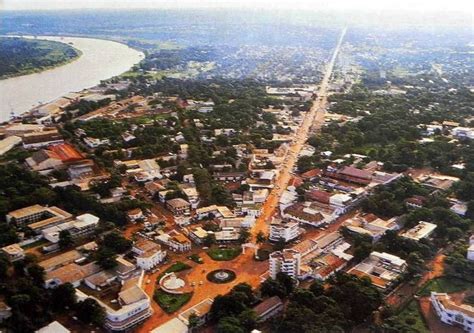 Vue de Bangui, capitale de la République Centrafricaine