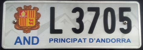 immatriculation voiture Andorre