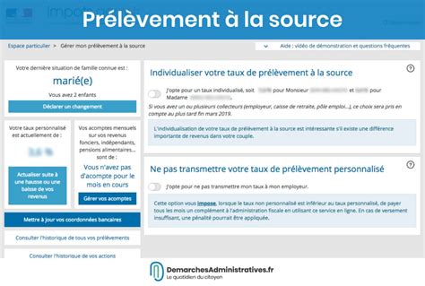 prélèvement à la source