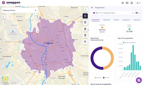 zone de chalandise isochrone