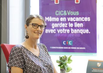 Portrait copep's de la responsable d'agence du CIC à Montluel (01120 sur La Côtière)